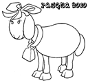 Disegno agnello pasquale
